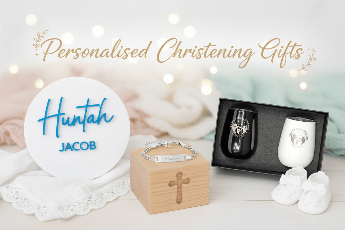Personalised Christening Gifts - Pixel Burn Custom Laser Creations