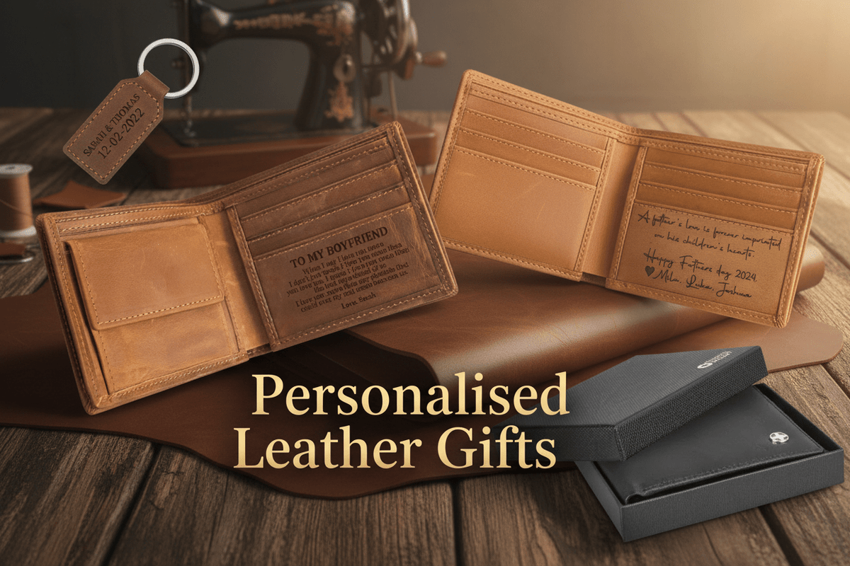 Personalised Leather Gifts - Pixel Burn Custom Laser Creations