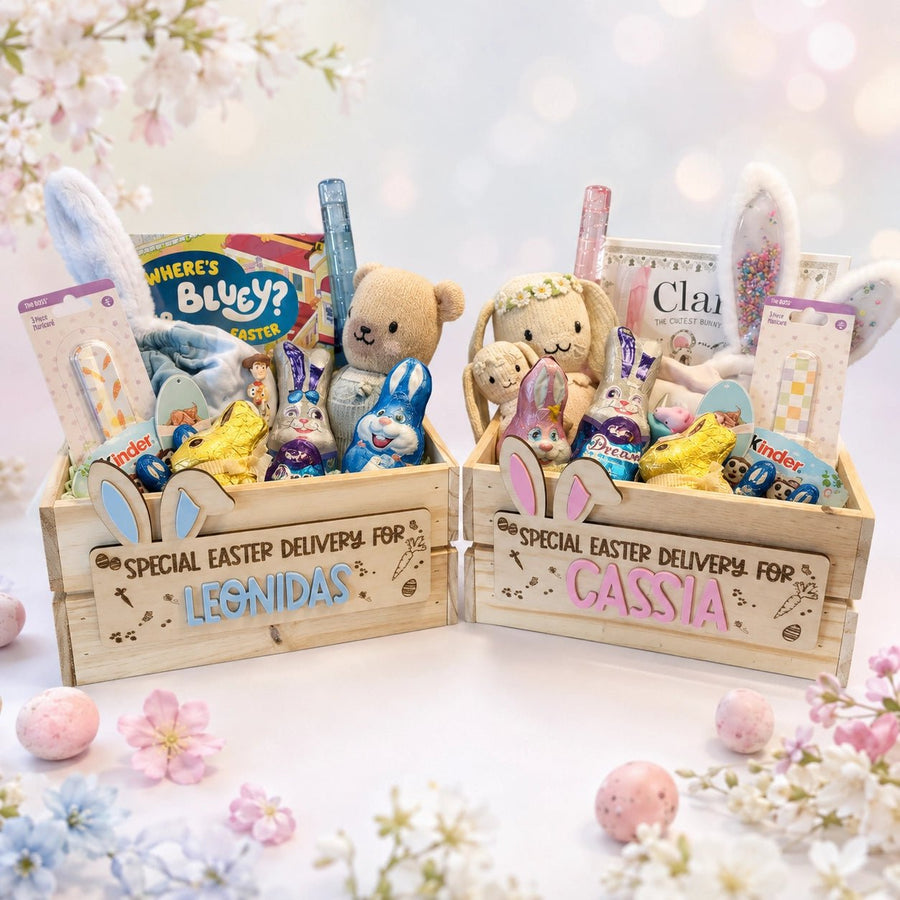 3D Personalised Easter Crate - Pixel Burn Custom Laser Creations