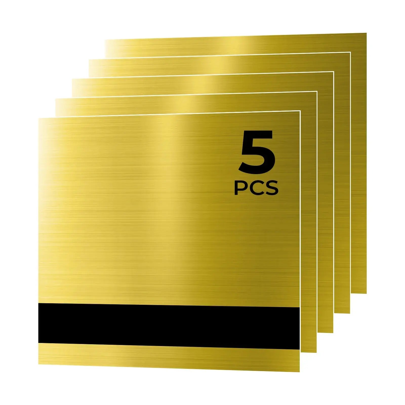 Two - Tone Sheet Gold to Black 5 Pack - Pixel Burn Custom Laser Creations