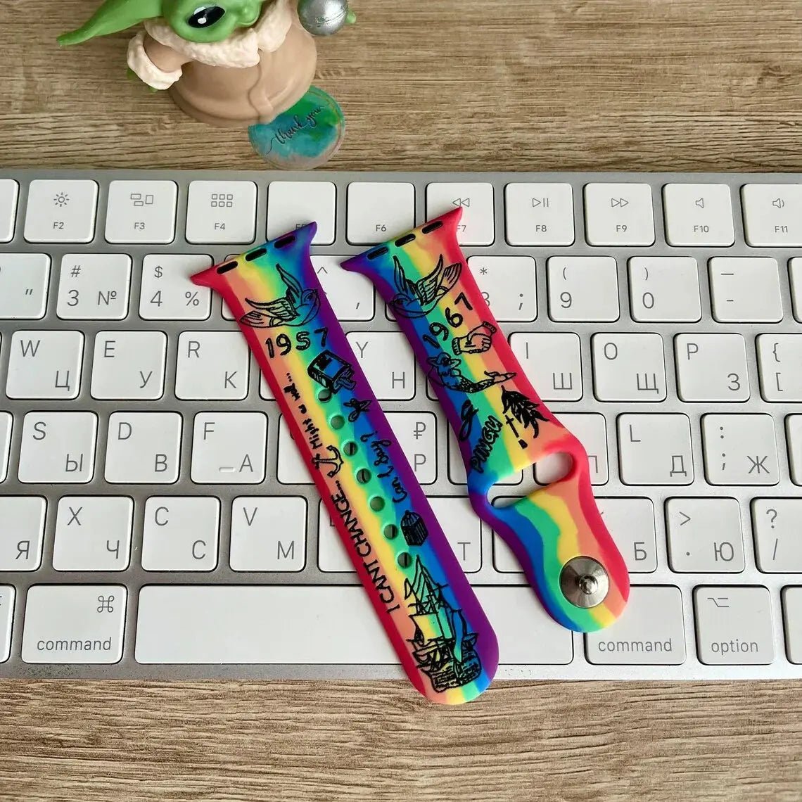 Personalised Engraved Apple Watch Band - Pixel Burn Custom Laser Creations