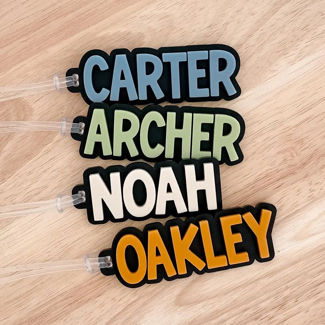Personalised Backpack Name Tag - Pixel Burn Custom Laser Creations