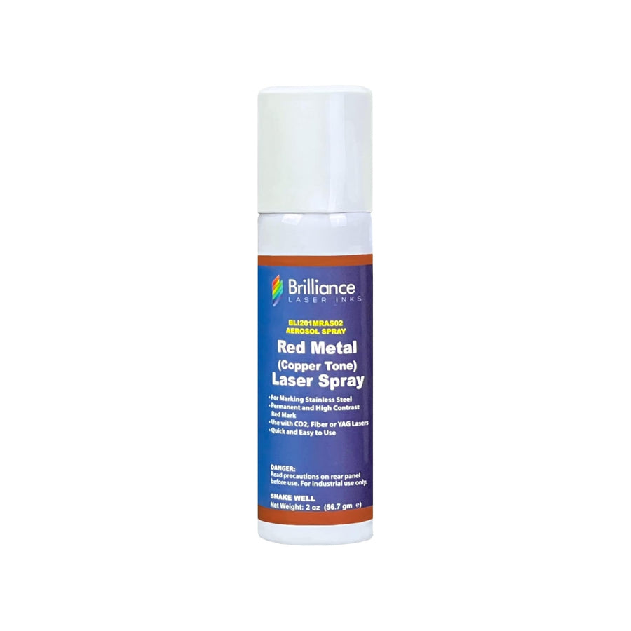 Brilliance Laser Inks 2oz Laser Marking Spray Copper Tone Red - Pixel Burn Custom Laser Creations
