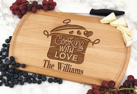 Engraved Corporate Logo Serving Board - Pixel Burn Custom Laser Creations