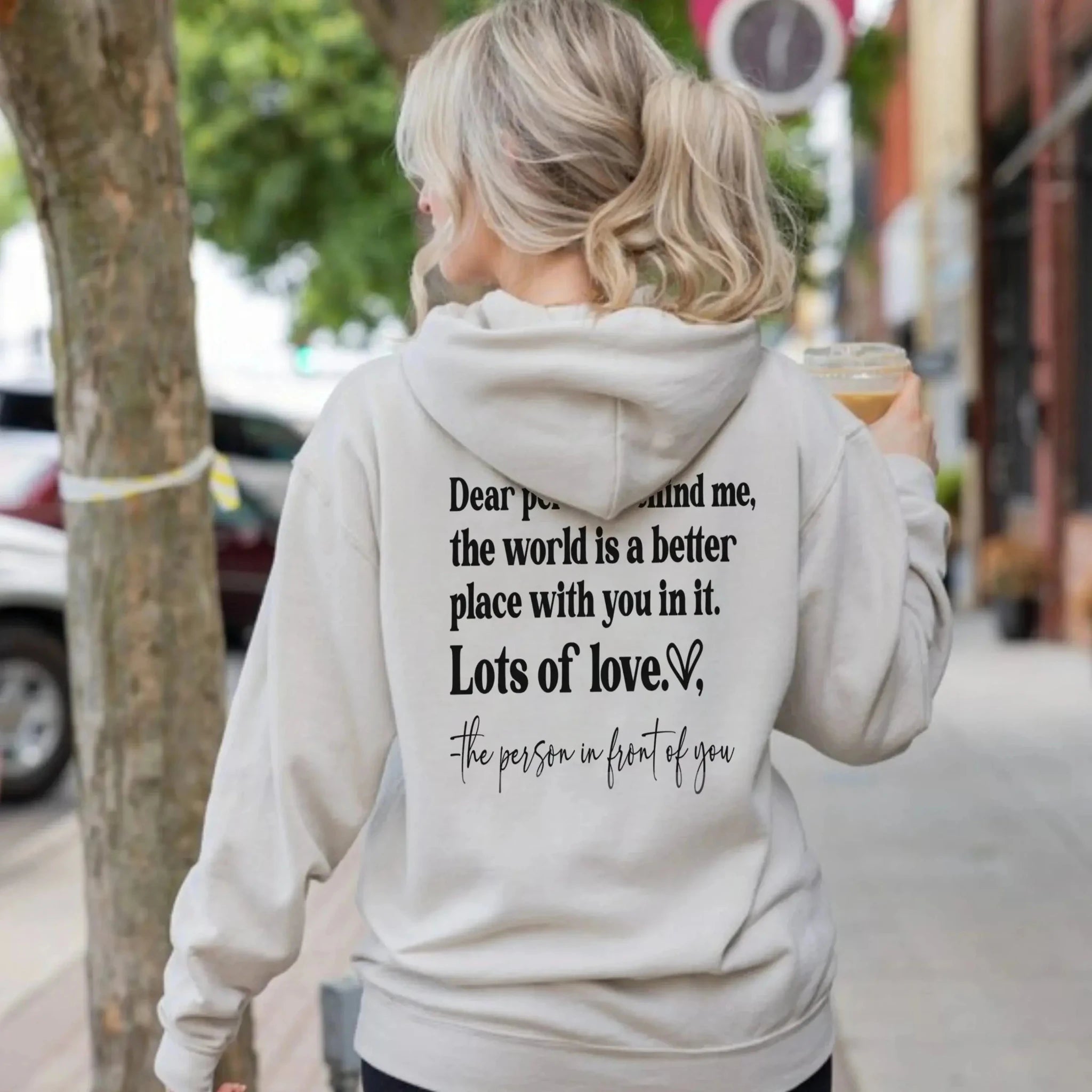Dear Person Behind Me Custom Hoodie - Pixel Burn Custom Laser Creations