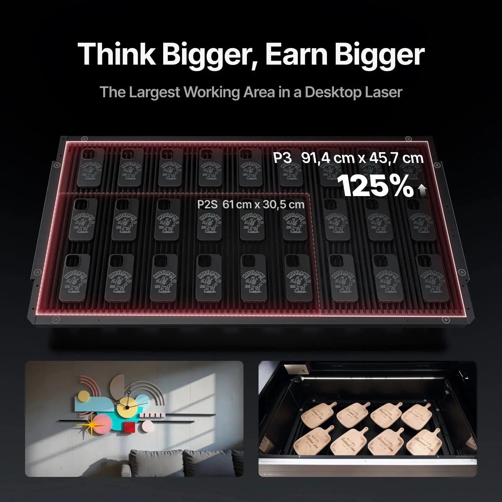 xTool P3 80W CO2 Laser Cutter & Engraver with Intelligent Automation - Pixel Burn Custom Laser Creations