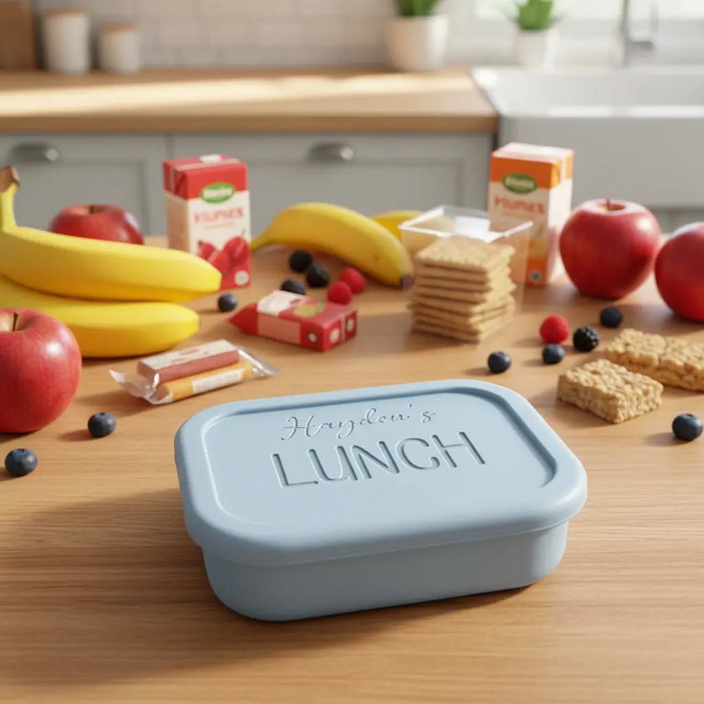 Personalised Kids Lunch Box - Pixel Burn Custom Laser Creations