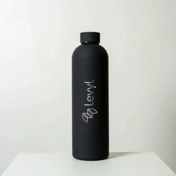 Personalised Stainless Steel Drink Bottle Silicone Finish - Pixel Burn Custom Laser Creations