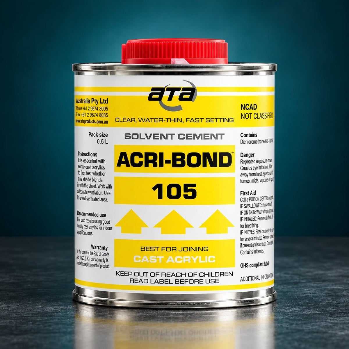 Acri-Bond 105 Clear Acrylic Solvent Cement - Pixel Burn Custom Laser Creations