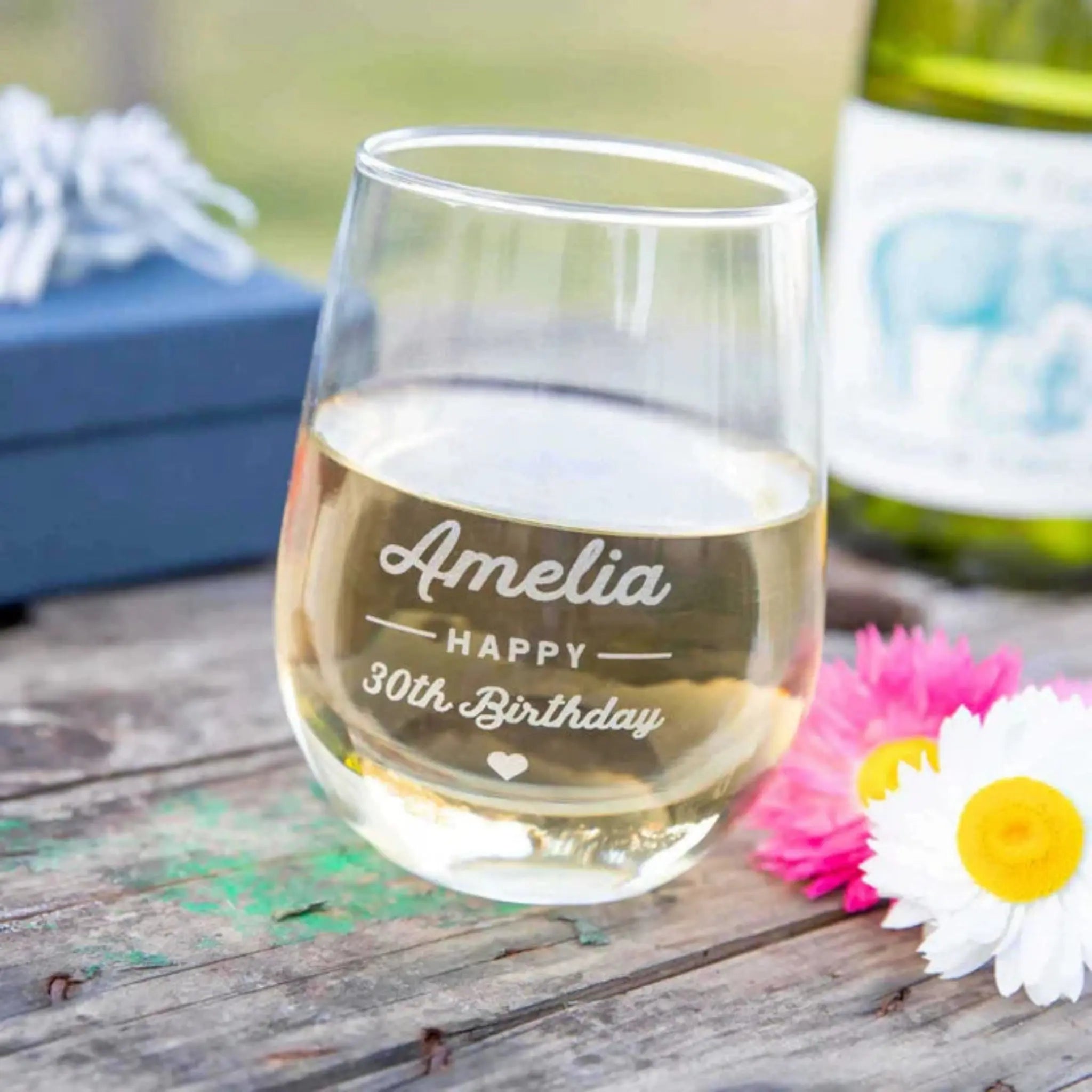 Engraved Wine Glasses Acrylic - Pixel Burn Custom Laser Creations