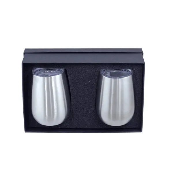 Personalised Insulated Wine Tumbler Gift Set - Pixel Burn Custom Laser Creations