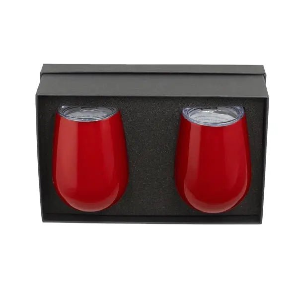 Personalised Insulated Wine Tumbler Gift Set - Pixel Burn Custom Laser Creations