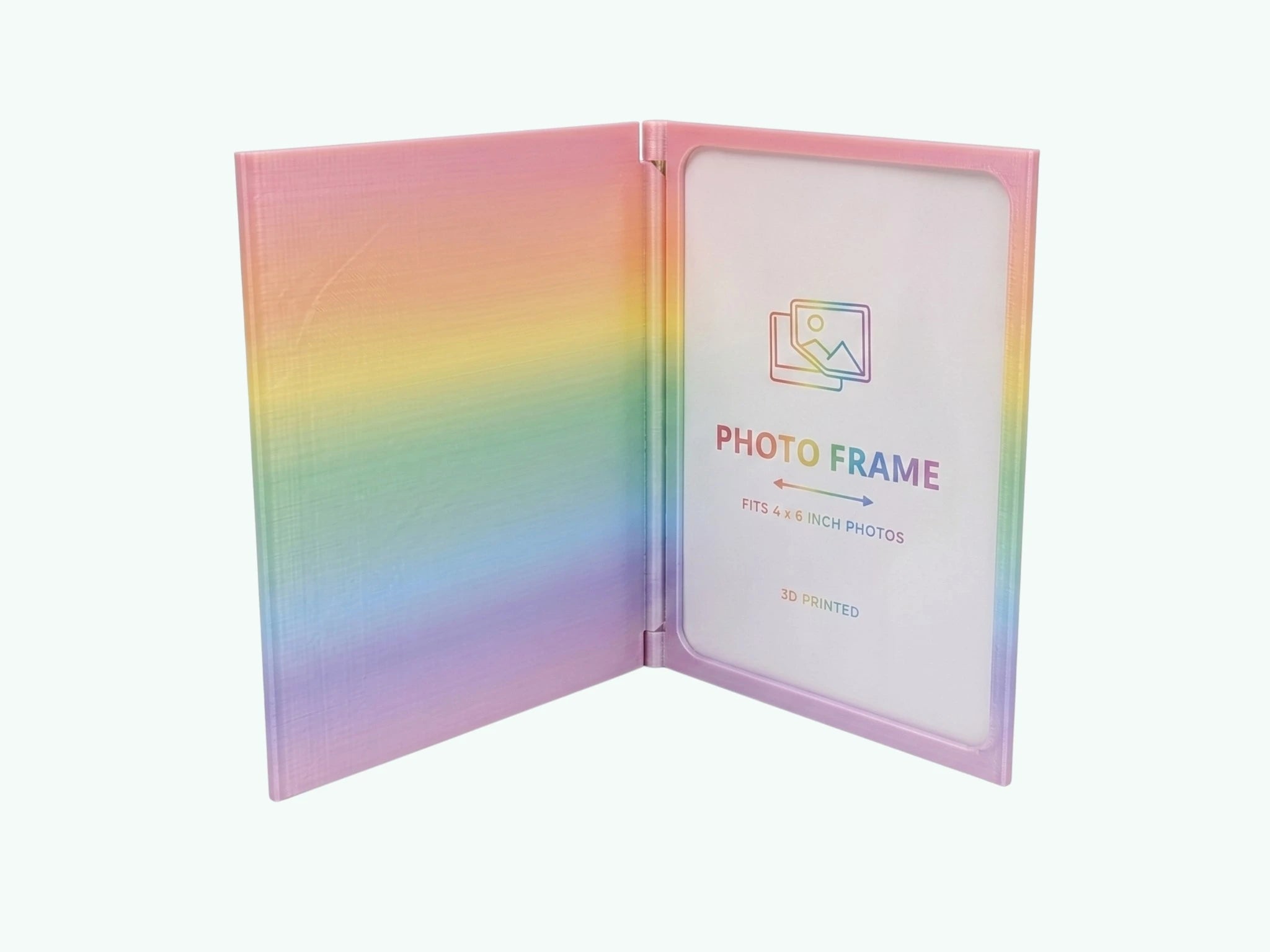 Personalised 3D Printed Book Style Photo Frame - Pixel Burn Custom Laser Creations