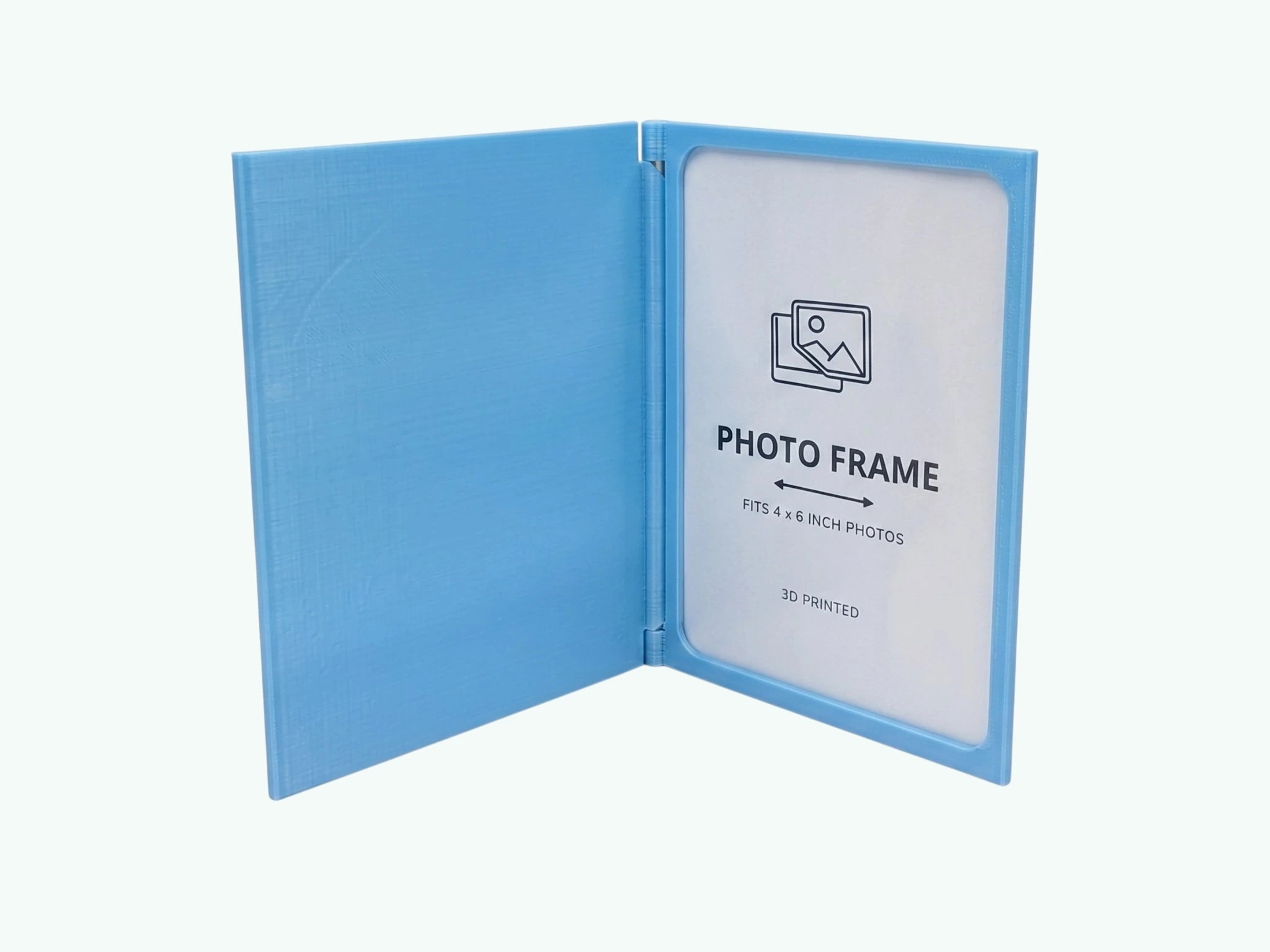 Personalised 3D Printed Book Style Photo Frame - Pixel Burn Custom Laser Creations