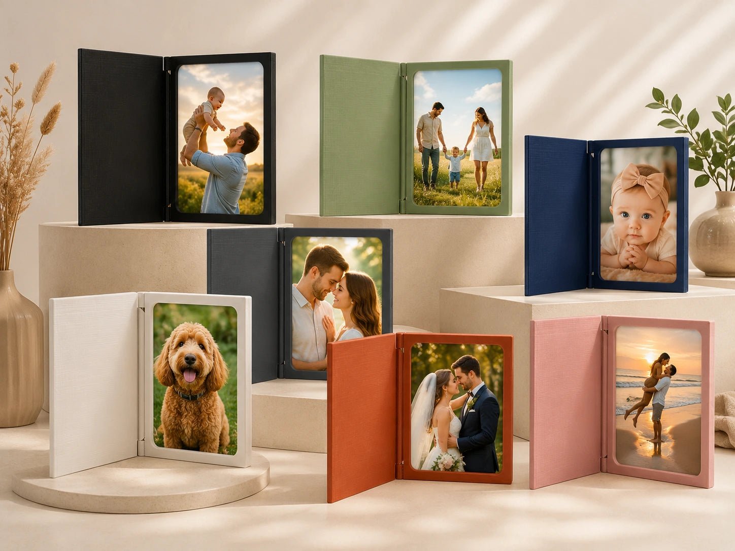 Personalised 3D Printed Book Style Photo Frame - Pixel Burn Custom Laser Creations
