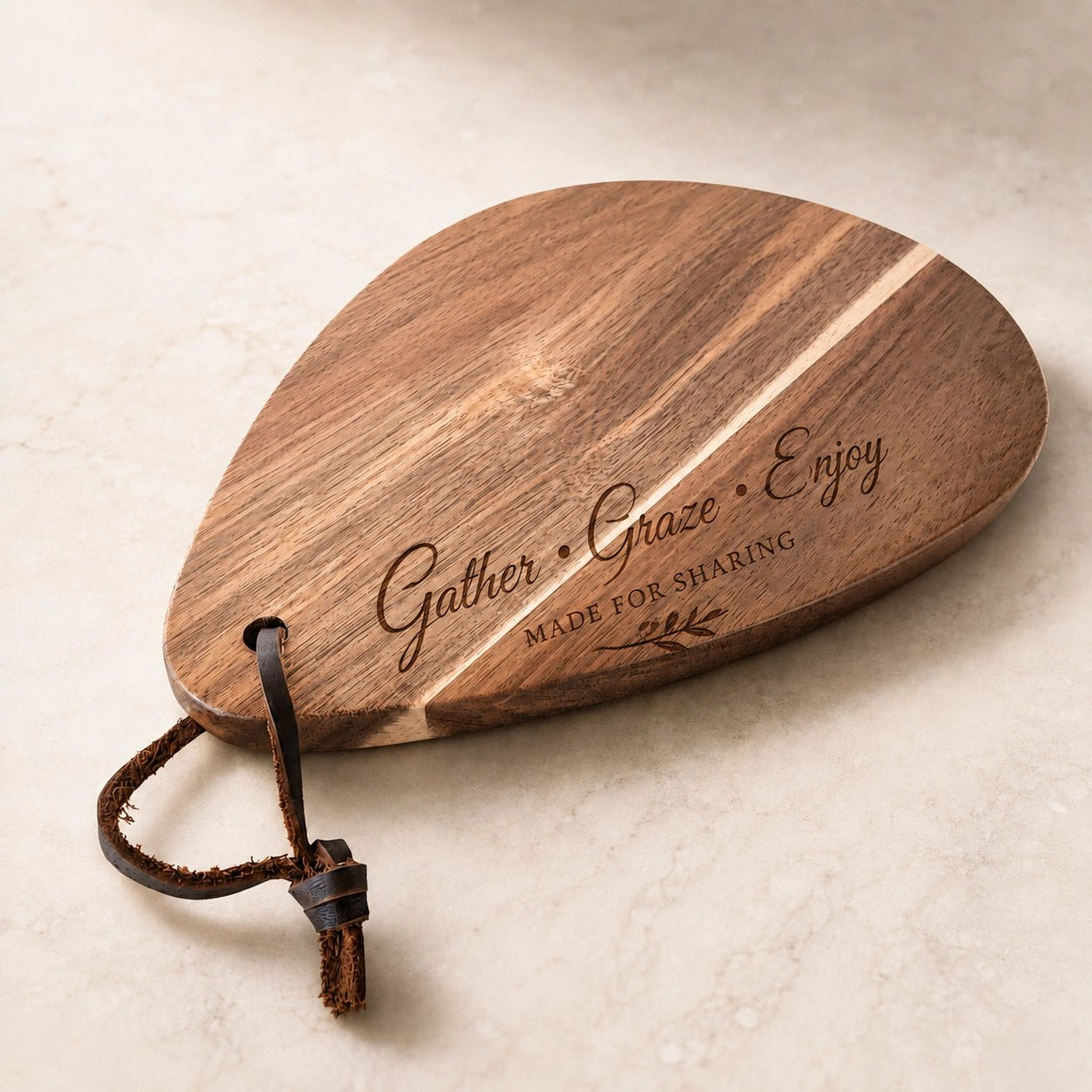 Personalised Acacia Cheese Board Small