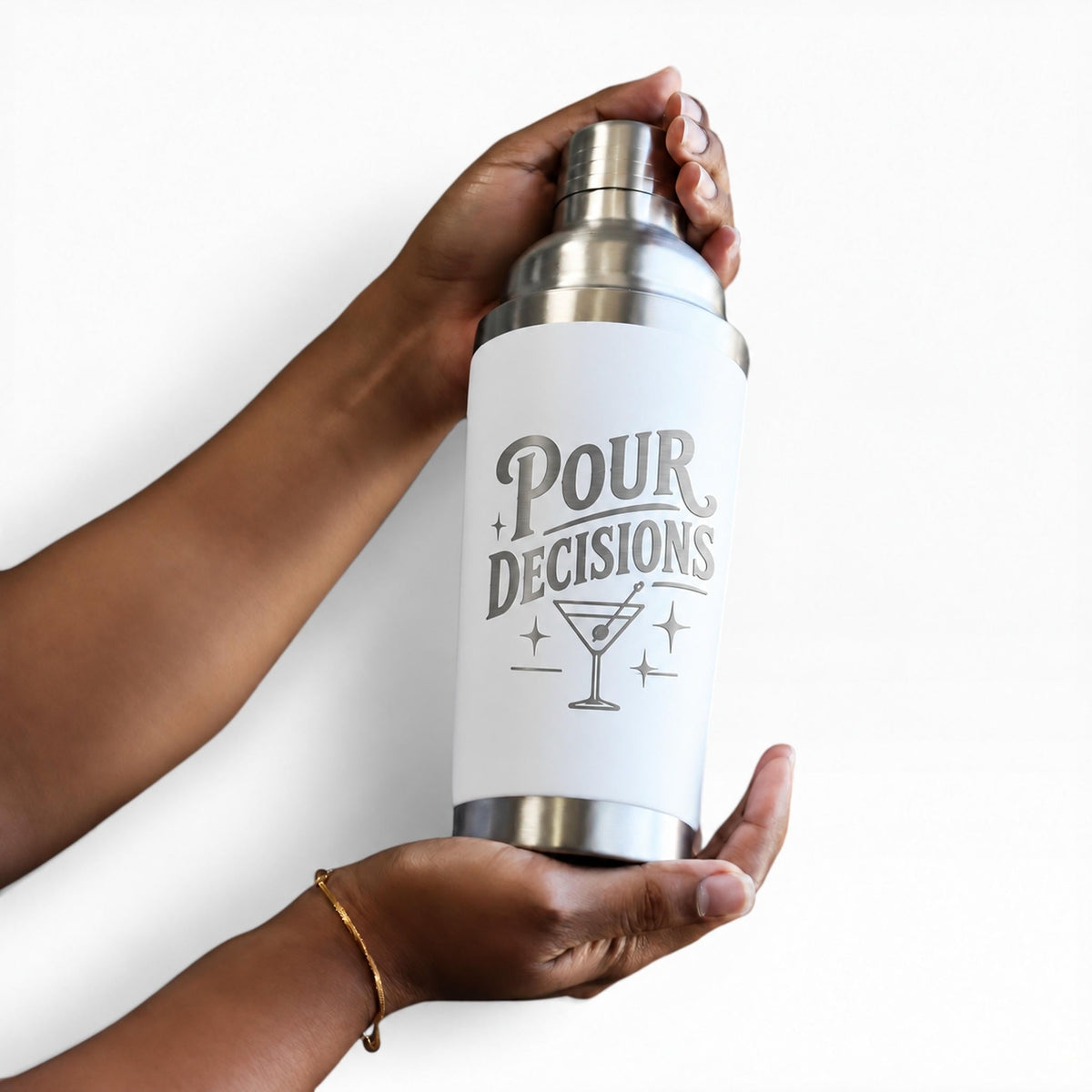 Personalised Cocktail Shaker - Pixel Burn Custom Laser Creations