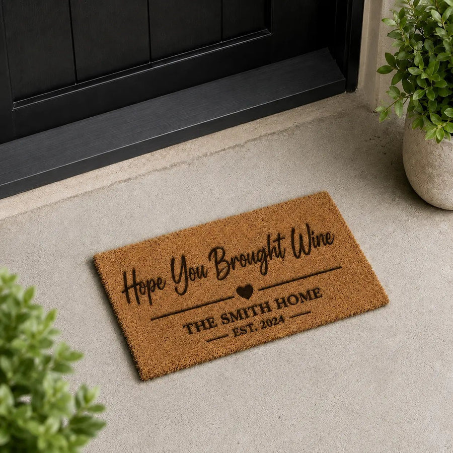 Personalised Coir Doormat - Pixel Burn Custom Laser Creations