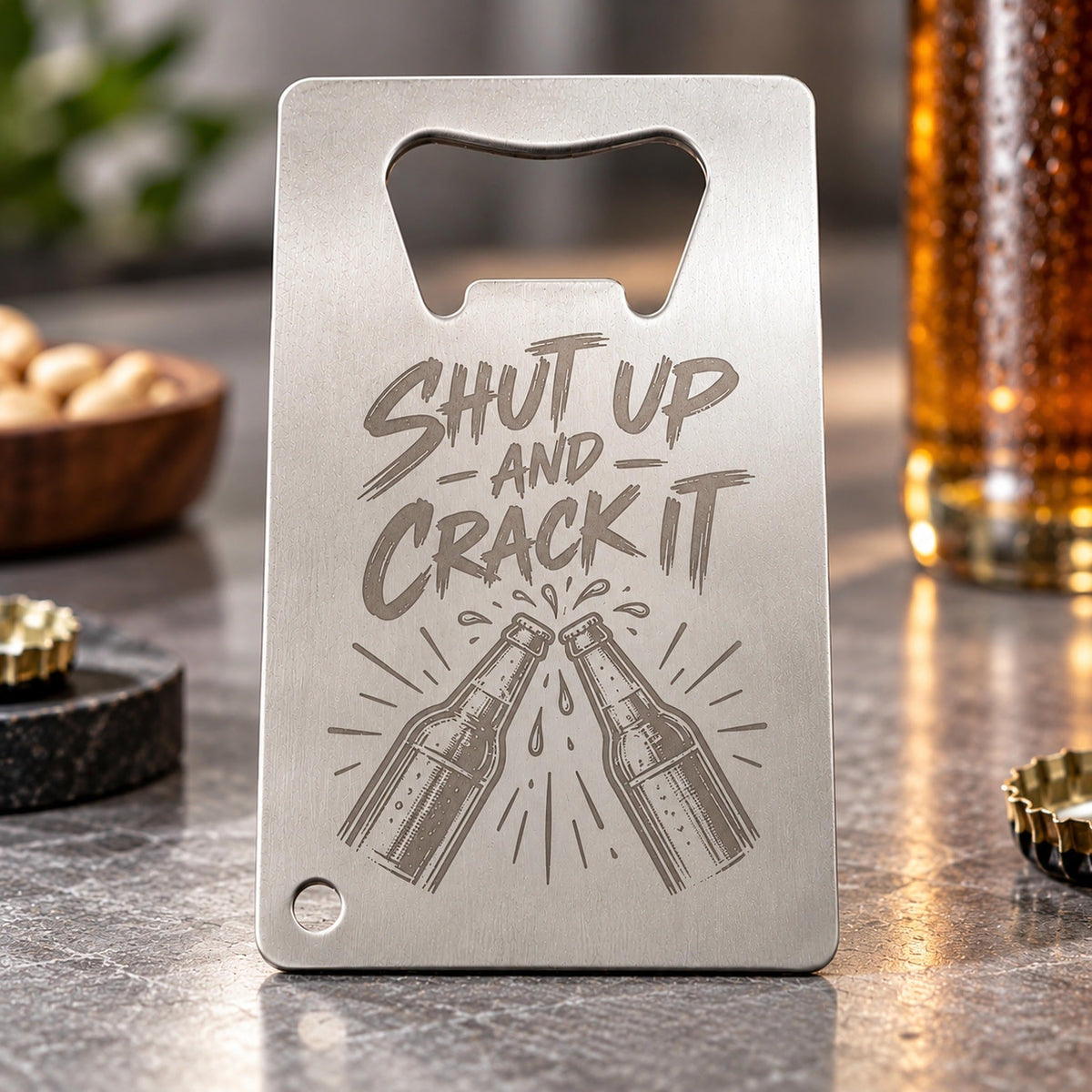 Personalised Credit Card Bottle Opener