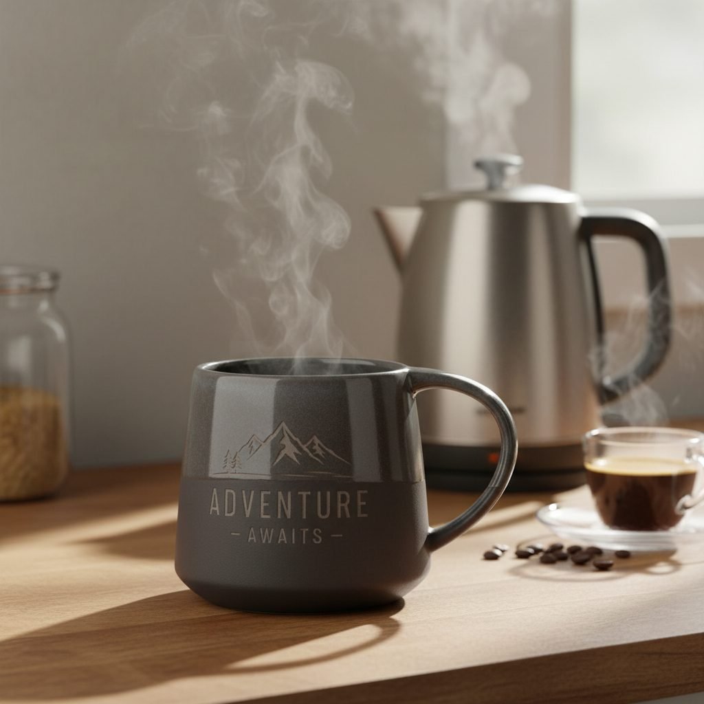 Personalised Engraved Ceramic Mug - Pixel Burn Custom Laser Creations