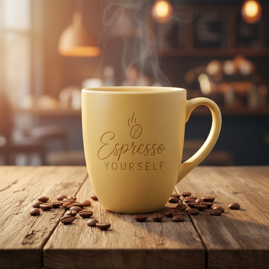 Personalised Engraved Ceramic Mug - Pixel Burn Custom Laser Creations