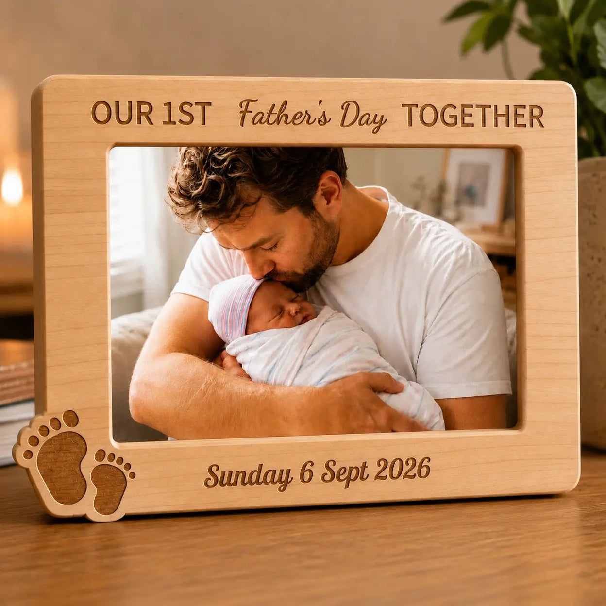 Personalised First Father's Day Photo Frame