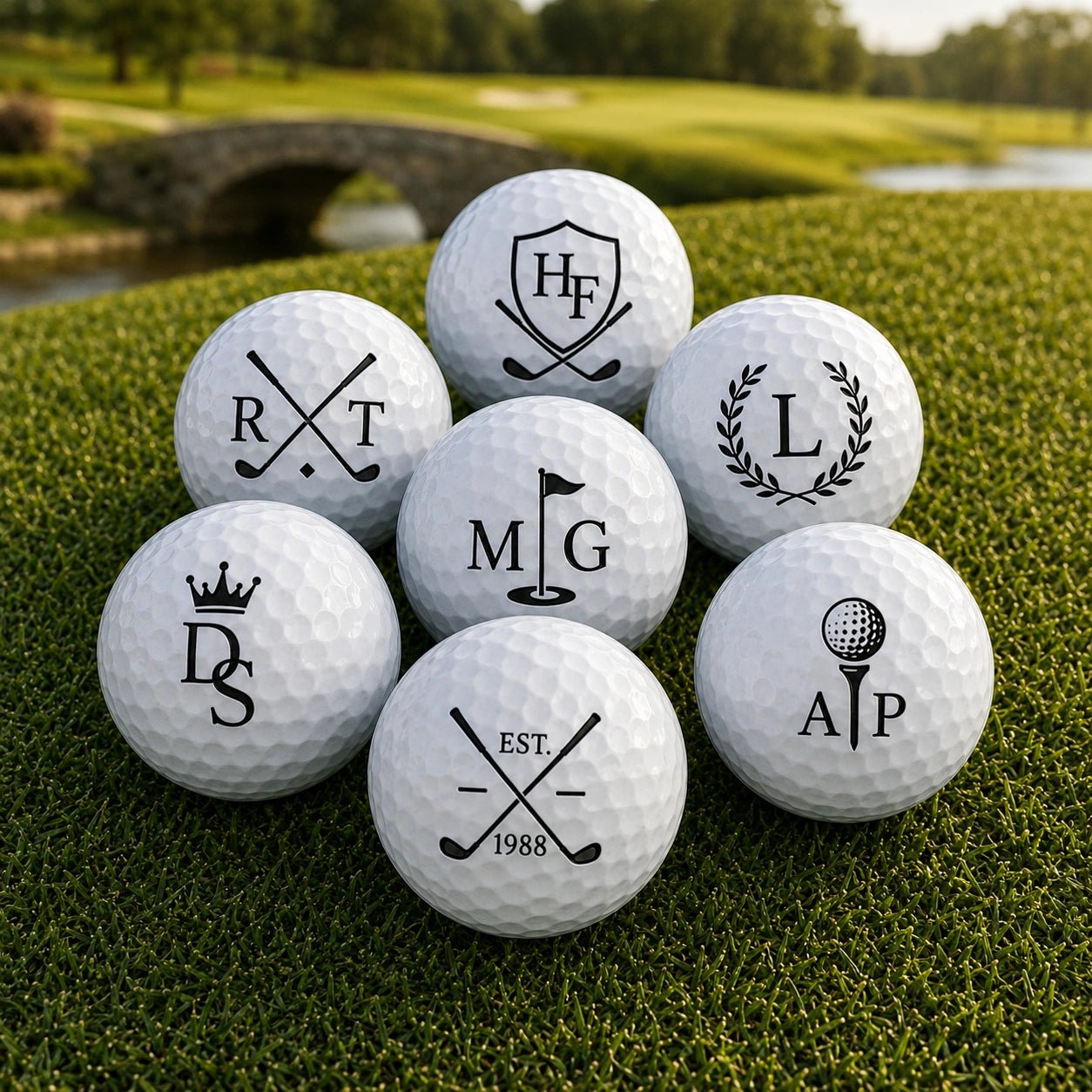 Personalised Golf Balls – Set of 3 - Pixel Burn Custom Laser Creations