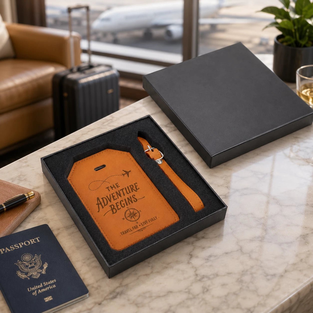 Personalised Laser Engraved Luggage Tag - Pixel Burn Custom Laser Creations