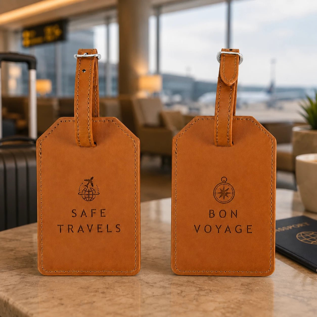 Personalised Laser Engraved Luggage Tag - Pixel Burn Custom Laser Creations
