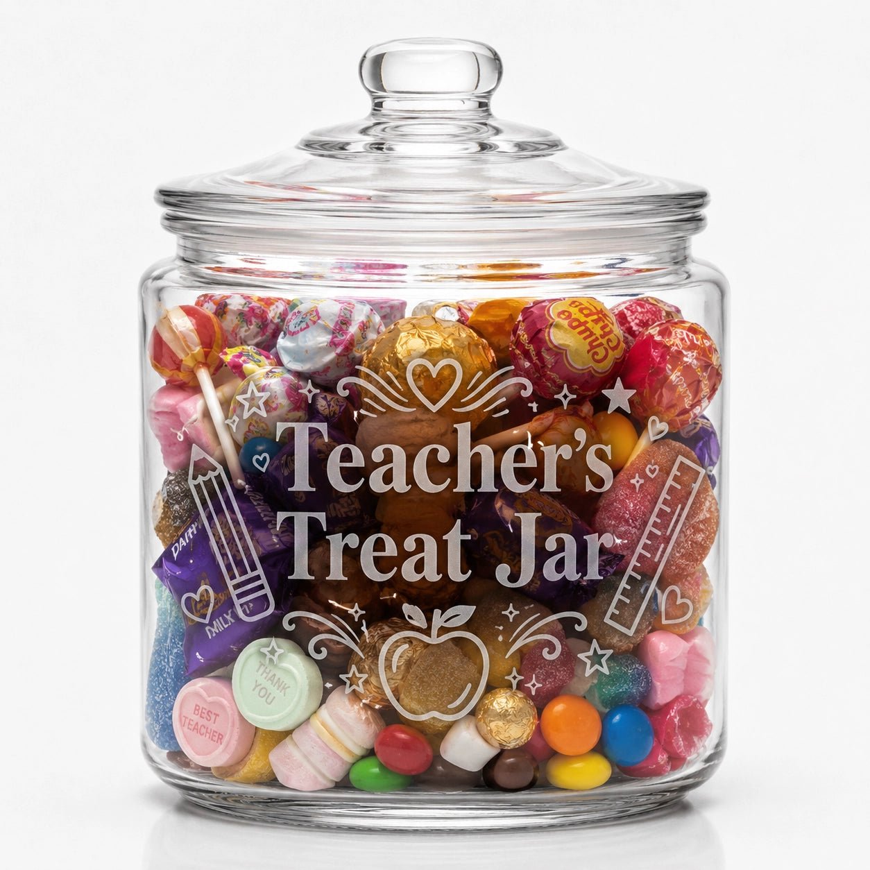 Personalised Lolly Jar - Pixel Burn Custom Laser Creations