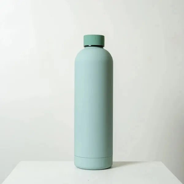 Personalised Stainless Steel Drink Bottle Silicone Finish - Pixel Burn Custom Laser Creations