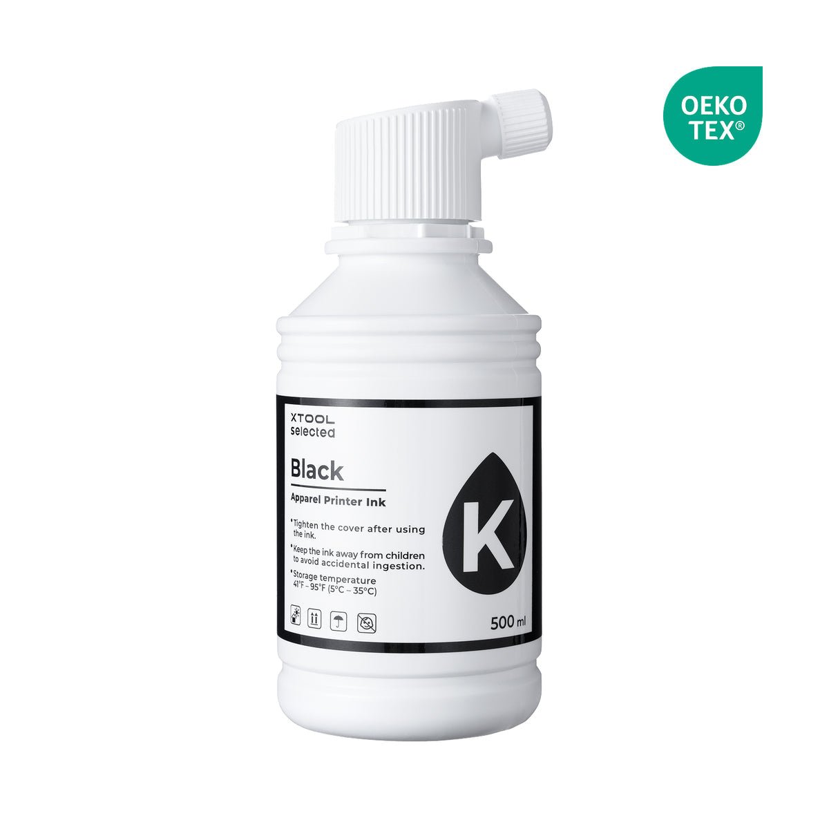 xTool Apparel Printer Black Ink (500ml) - Pixel Burn Custom Laser Creations